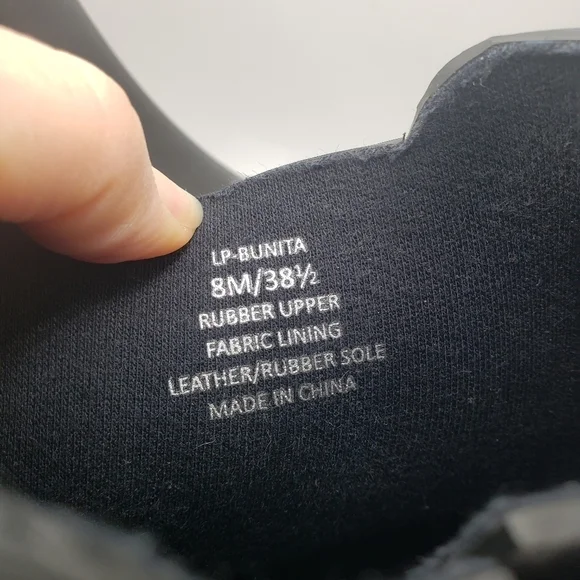 Lucky brand Chelsea Black heeled rain ankle booties size 8 - Picture 9 of 10